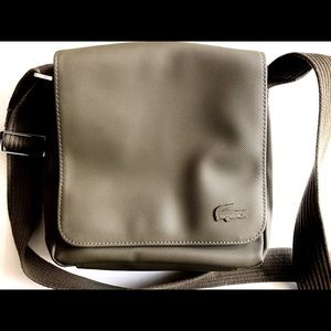 Lacoste Army Green Crossbody Messenger Bag
